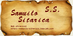 Samuilo Sitarica vizit kartica